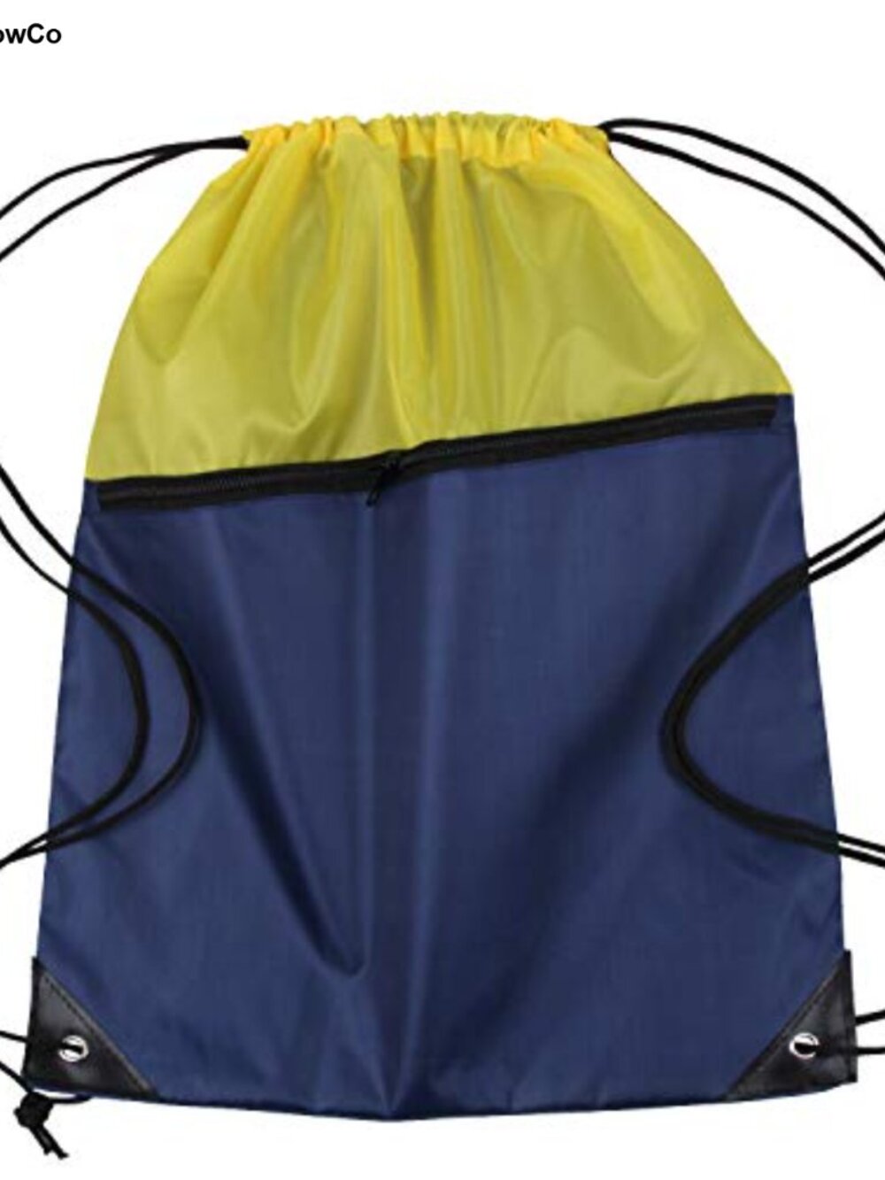 Drawstring Backpack Gym Sack 6 Pack 210D Polyester Sports Travel Bag - Picture 2 of 6